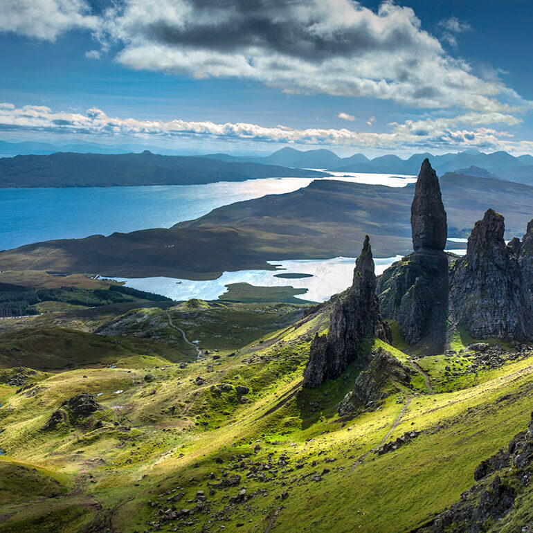 Old Man of Storr mountain in Scotland