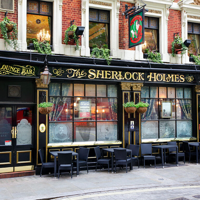 Sherlock Holmes pub.