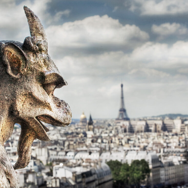 Gargoyle from the top of Notre Dame.