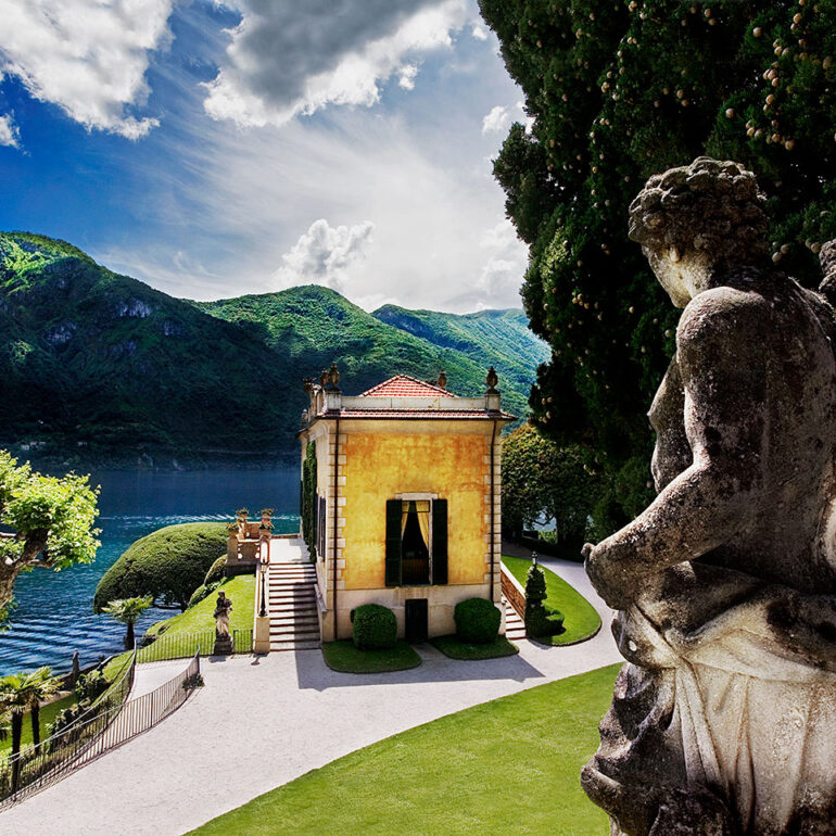 Mansion set again Lake Como.